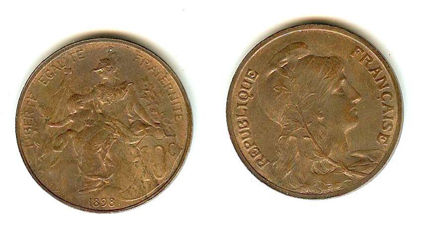 10 centimes Daniel-Dupuis 1898 SUP+ à SPL-